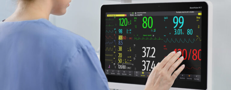 Cardiac-monitor-with-neonatal-accessories-and-EtCO2